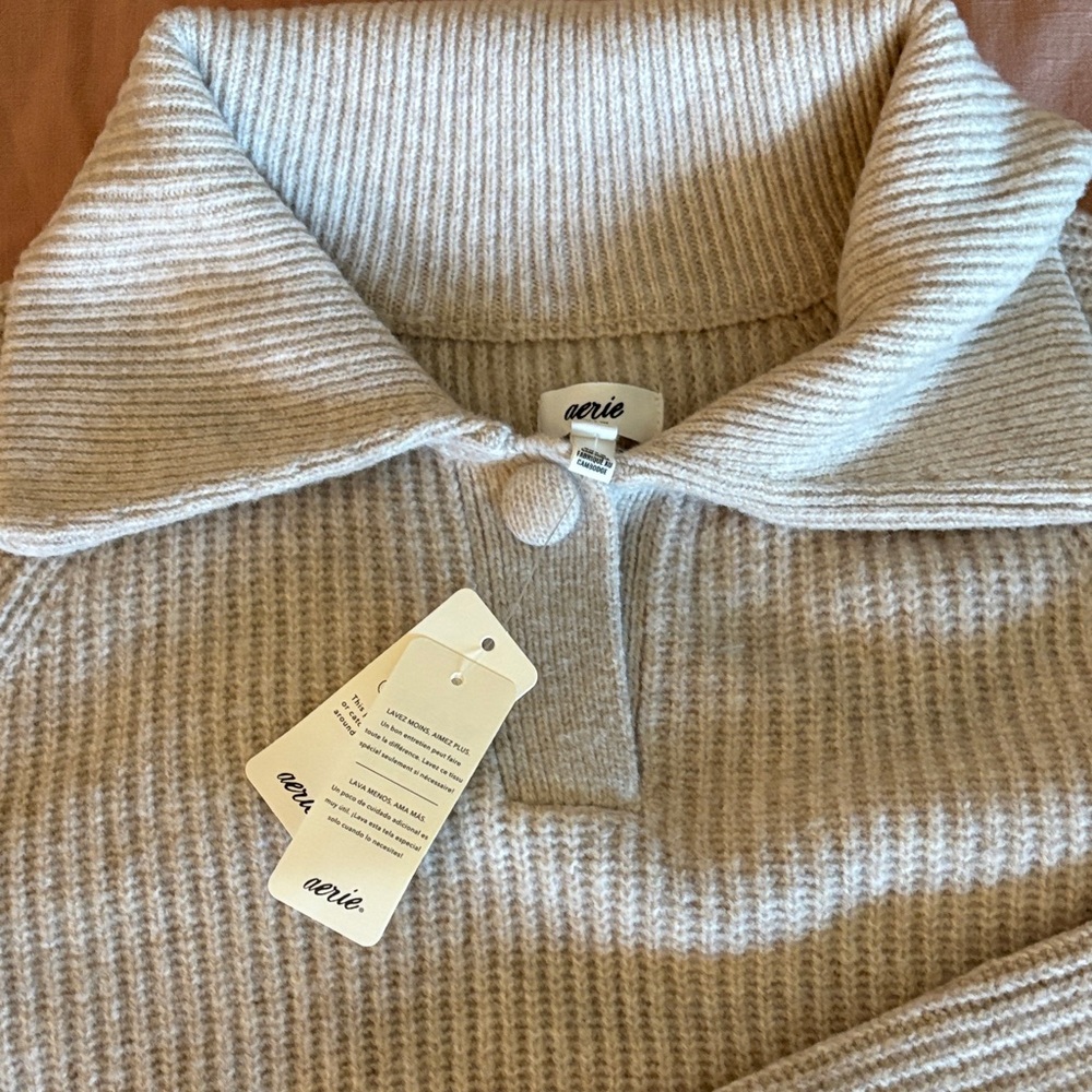 Aerie Women's Ribbed Sweater - Picture 2 of 4